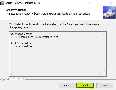 CrystalDiskInfo Resumen