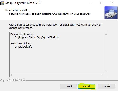 CrystalDiskInfo Resumen