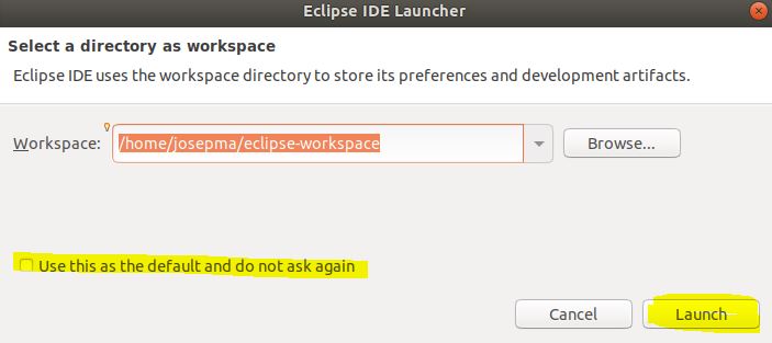 Work Space Eclipse