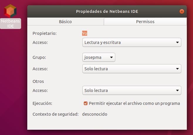 Acceso directo NetBeans